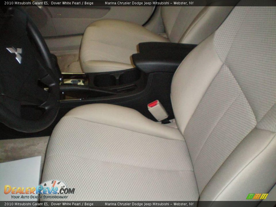 2010 Mitsubishi Galant ES Dover White Pearl / Beige Photo #2