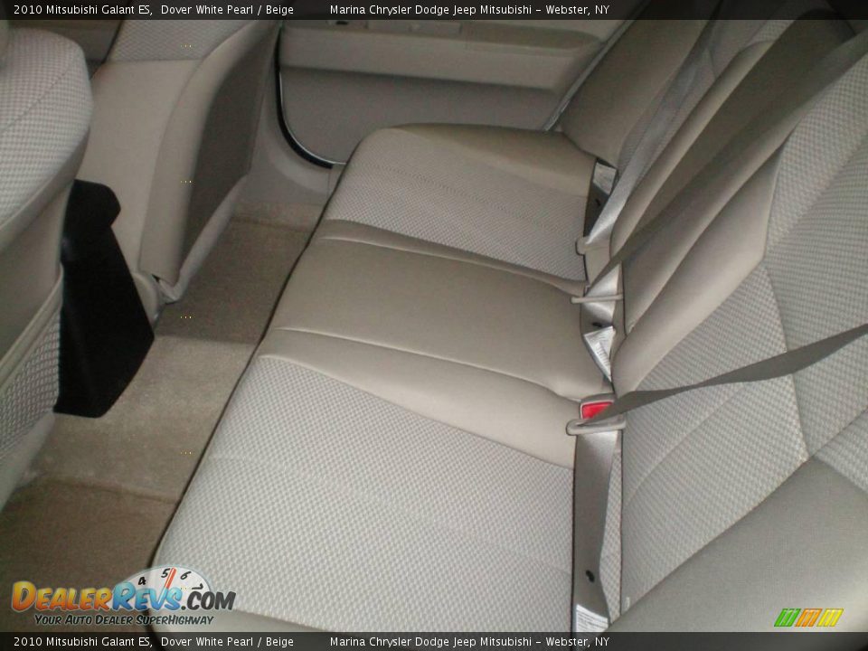 2010 Mitsubishi Galant ES Dover White Pearl / Beige Photo #3
