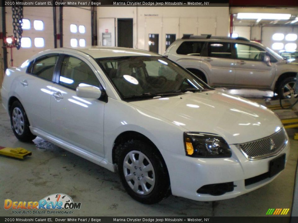 2010 Mitsubishi Galant ES Dover White Pearl / Beige Photo #11