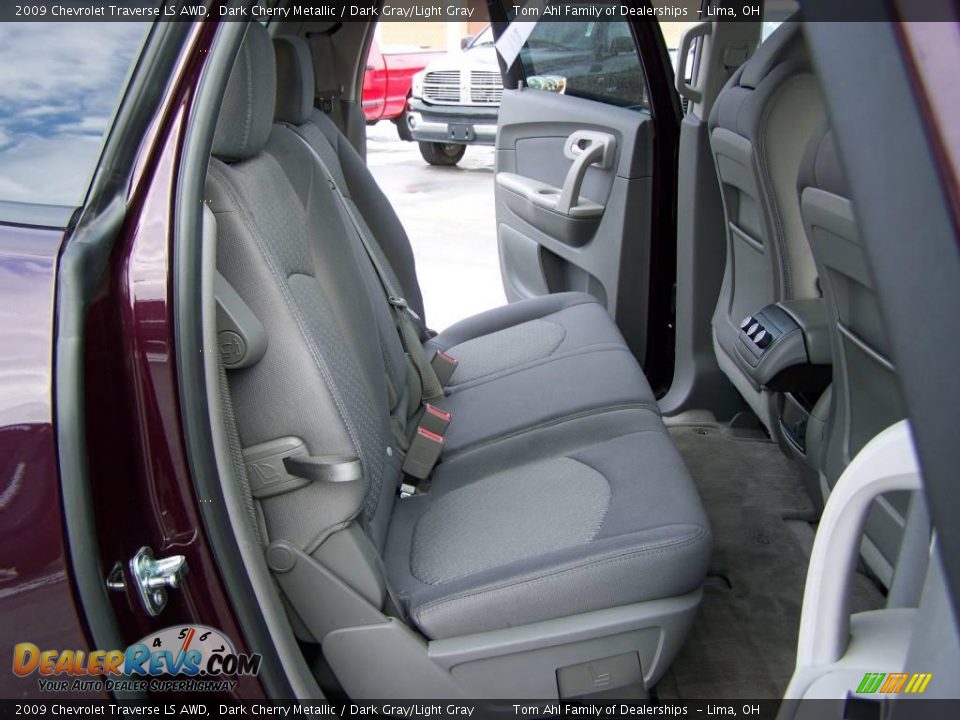 2009 Chevrolet Traverse LS AWD Dark Cherry Metallic / Dark Gray/Light Gray Photo #13