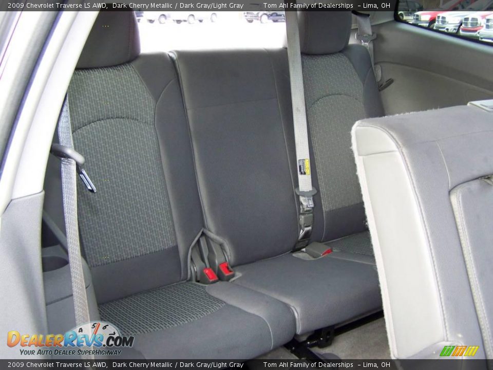2009 Chevrolet Traverse LS AWD Dark Cherry Metallic / Dark Gray/Light Gray Photo #15