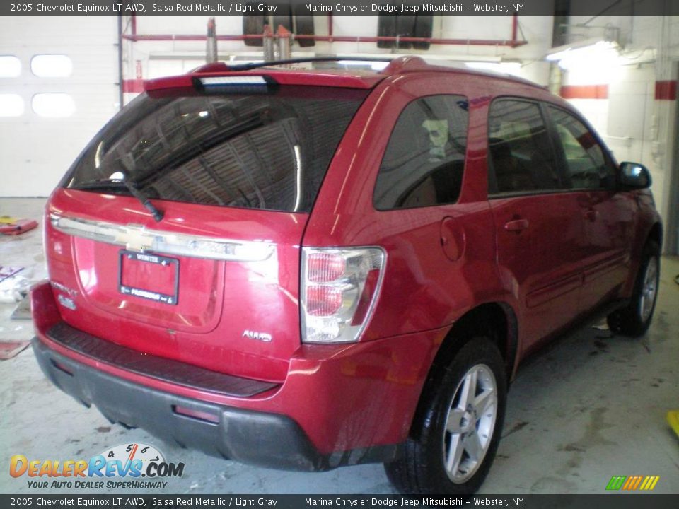 2005 Chevrolet Equinox LT AWD Salsa Red Metallic / Light Gray Photo #9