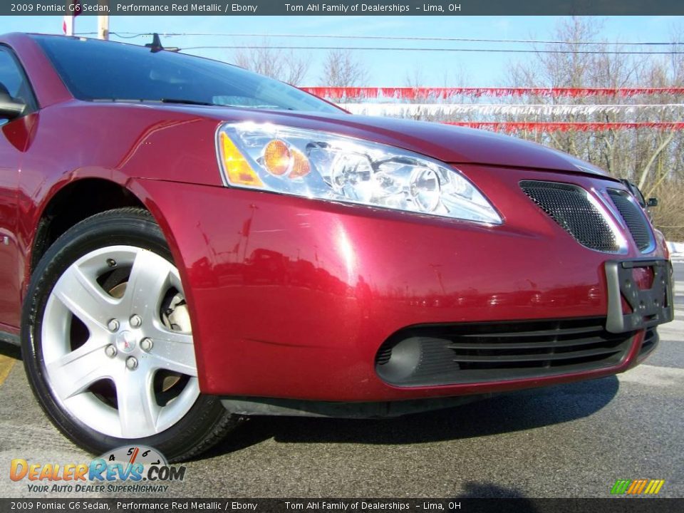 2009 Pontiac G6 Sedan Performance Red Metallic / Ebony Photo #2