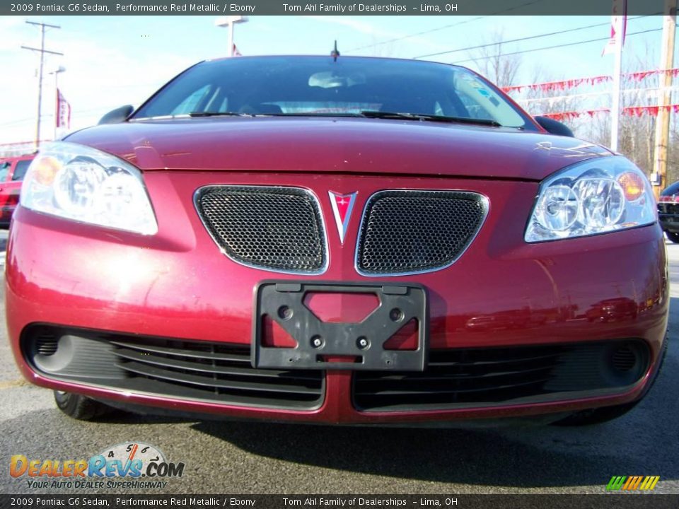 2009 Pontiac G6 Sedan Performance Red Metallic / Ebony Photo #3