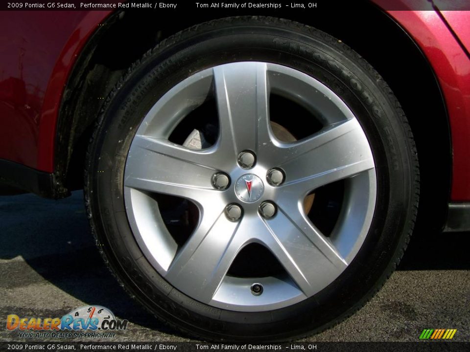 2009 Pontiac G6 Sedan Performance Red Metallic / Ebony Photo #8