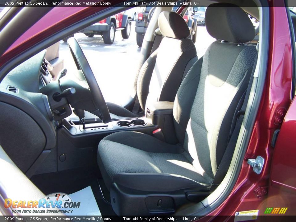 2009 Pontiac G6 Sedan Performance Red Metallic / Ebony Photo #9