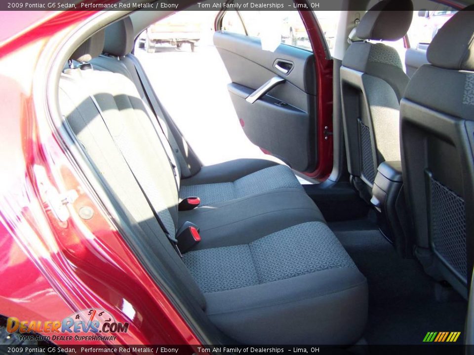 2009 Pontiac G6 Sedan Performance Red Metallic / Ebony Photo #12