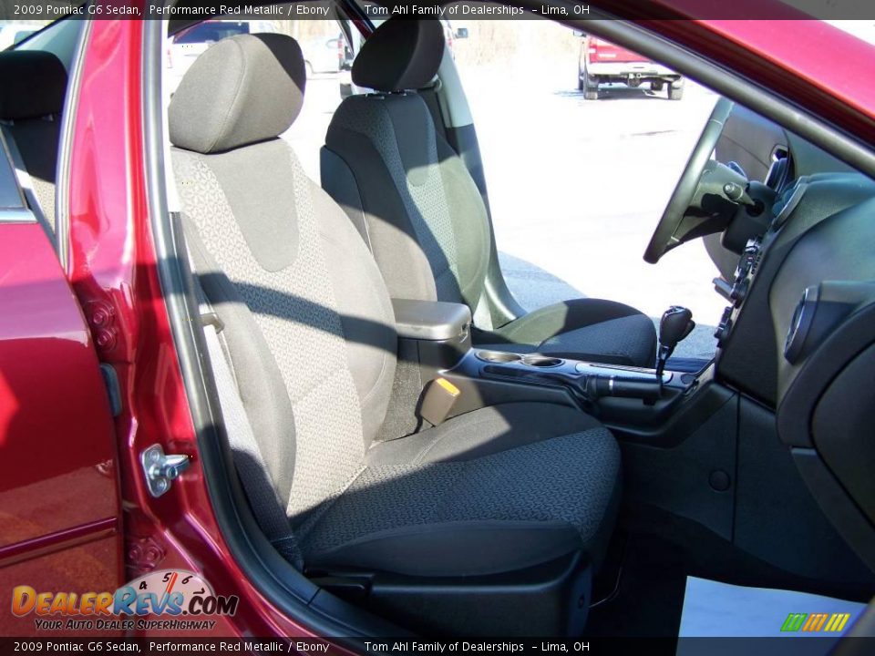 2009 Pontiac G6 Sedan Performance Red Metallic / Ebony Photo #13