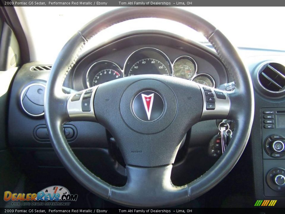 2009 Pontiac G6 Sedan Performance Red Metallic / Ebony Photo #17