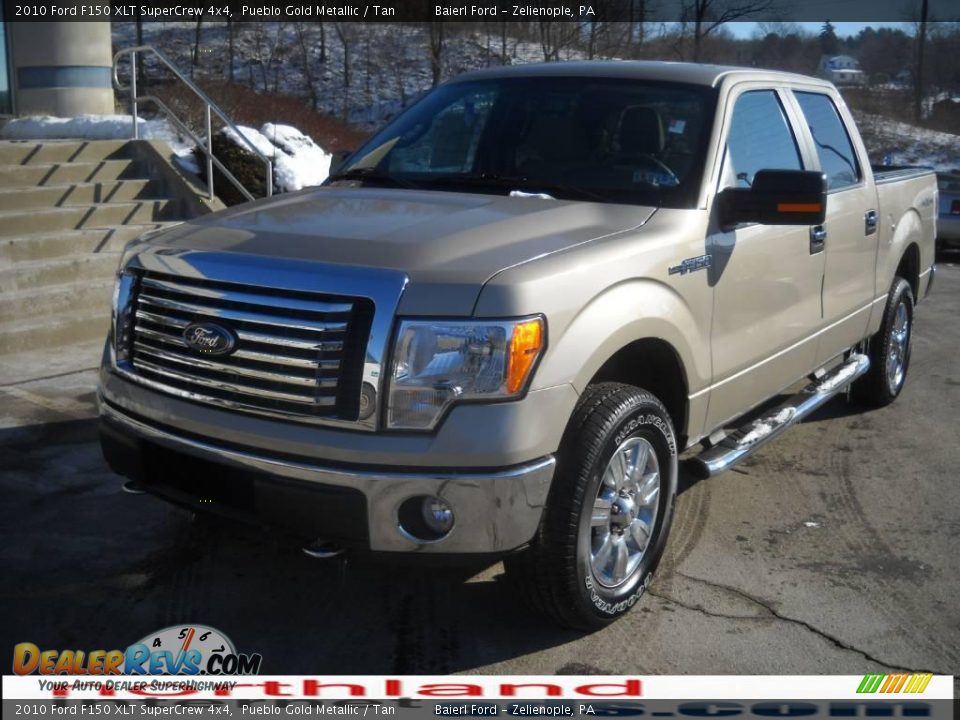 2010 Ford F150 XLT SuperCrew 4x4 Pueblo Gold Metallic / Tan Photo #2
