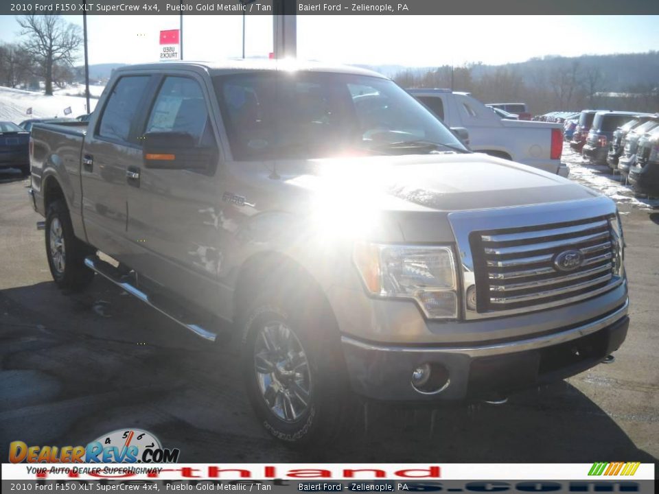2010 Ford F150 XLT SuperCrew 4x4 Pueblo Gold Metallic / Tan Photo #4