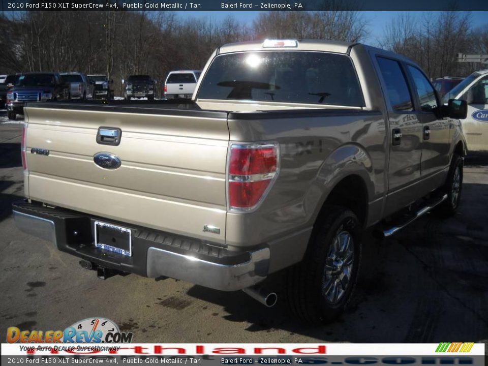 2010 Ford F150 XLT SuperCrew 4x4 Pueblo Gold Metallic / Tan Photo #6