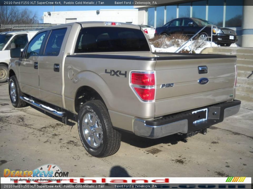 2010 Ford F150 XLT SuperCrew 4x4 Pueblo Gold Metallic / Tan Photo #8
