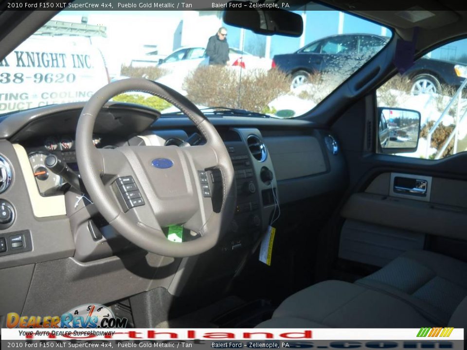 2010 Ford F150 XLT SuperCrew 4x4 Pueblo Gold Metallic / Tan Photo #10