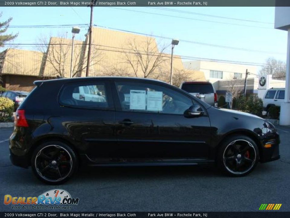 2009 Volkswagen GTI 2 Door Black Magic Metallic / Interlagos Black Cloth Photo #1