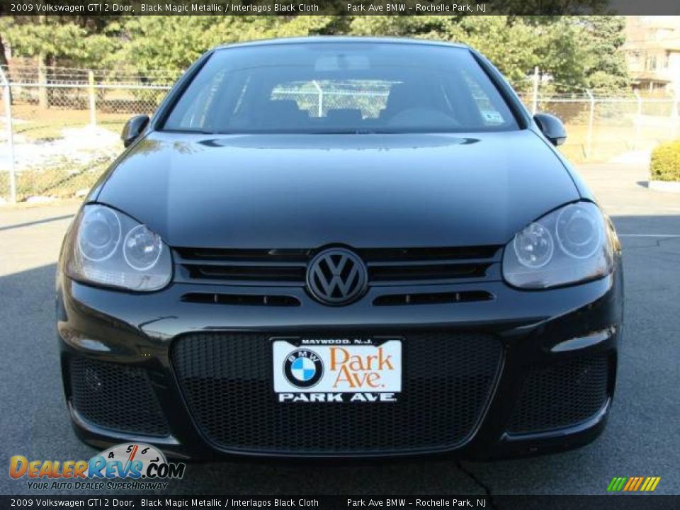 2009 Volkswagen GTI 2 Door Black Magic Metallic / Interlagos Black Cloth Photo #3