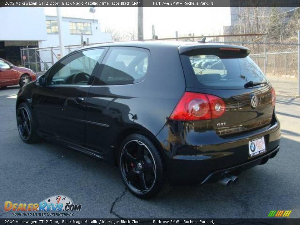 2009 Volkswagen GTI 2 Door Black Magic Metallic / Interlagos Black Cloth Photo #6
