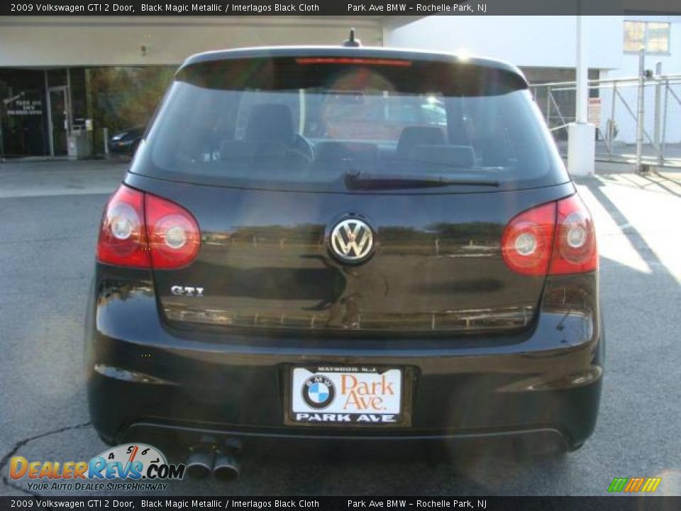 2009 Volkswagen GTI 2 Door Black Magic Metallic / Interlagos Black Cloth Photo #7