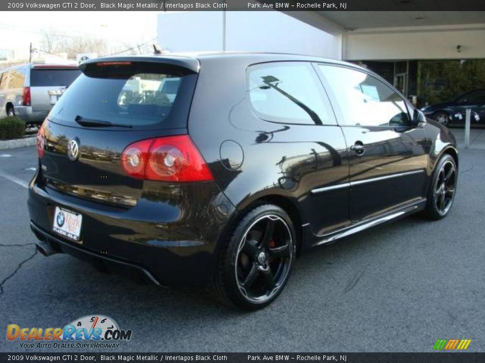 2009 Volkswagen GTI 2 Door Black Magic Metallic / Interlagos Black Cloth Photo #8
