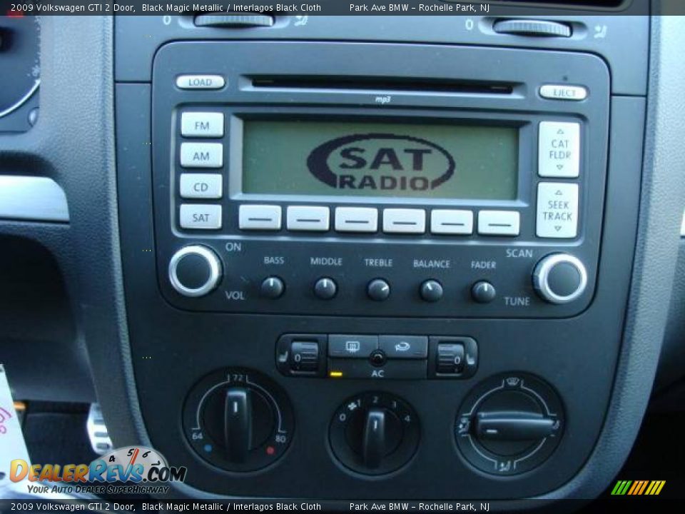 2009 Volkswagen GTI 2 Door Black Magic Metallic / Interlagos Black Cloth Photo #15