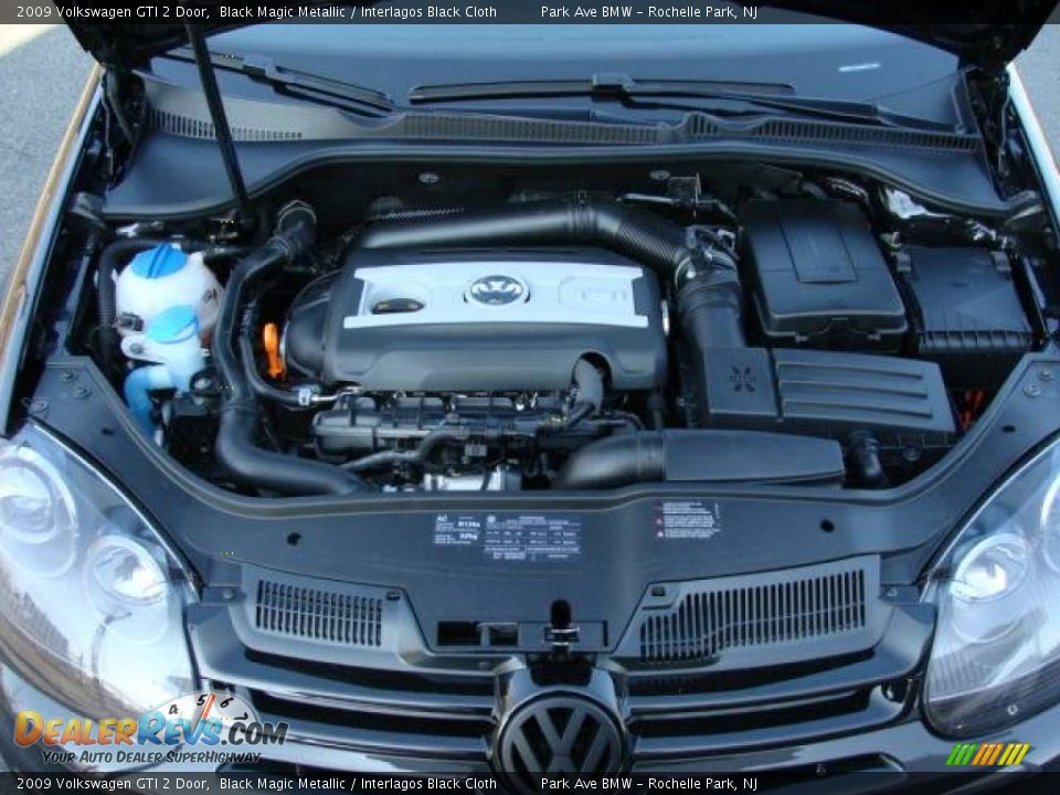 2009 Volkswagen GTI 2 Door Black Magic Metallic / Interlagos Black Cloth Photo #24
