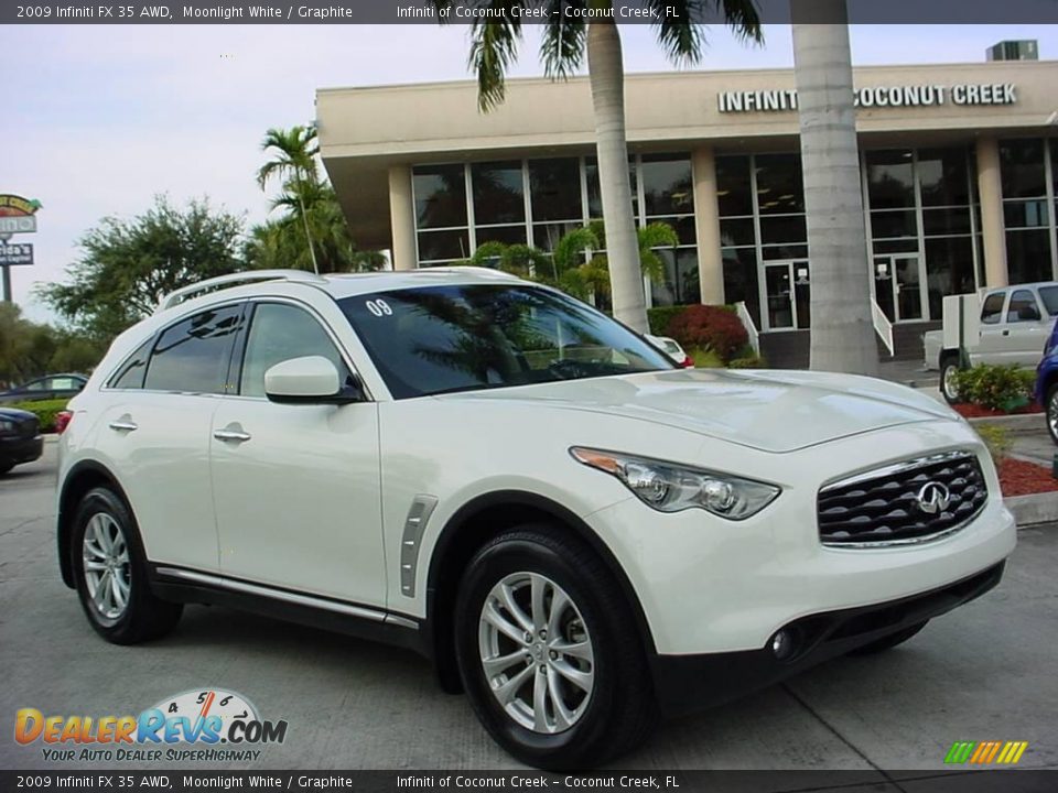 2009 Infiniti FX 35 AWD Moonlight White / Graphite Photo #1