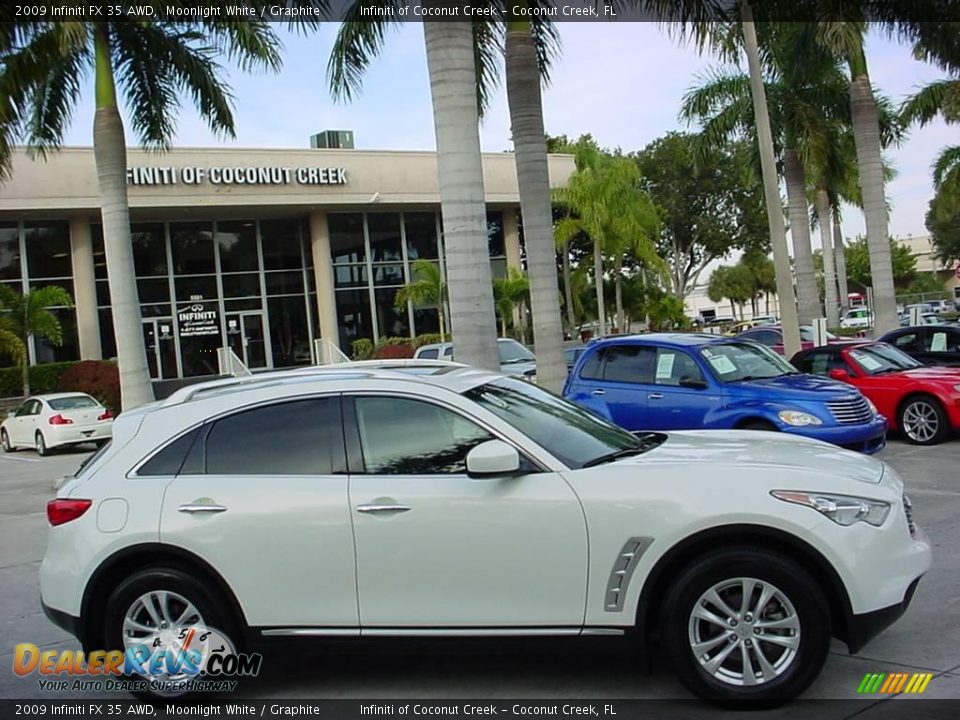 2009 Infiniti FX 35 AWD Moonlight White / Graphite Photo #2