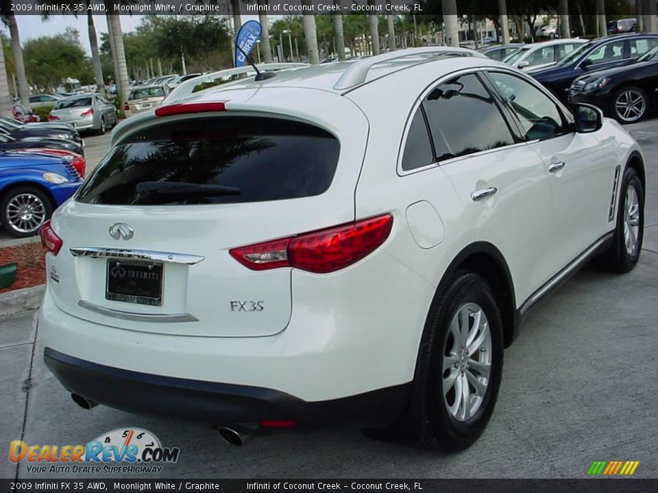 2009 Infiniti FX 35 AWD Moonlight White / Graphite Photo #3