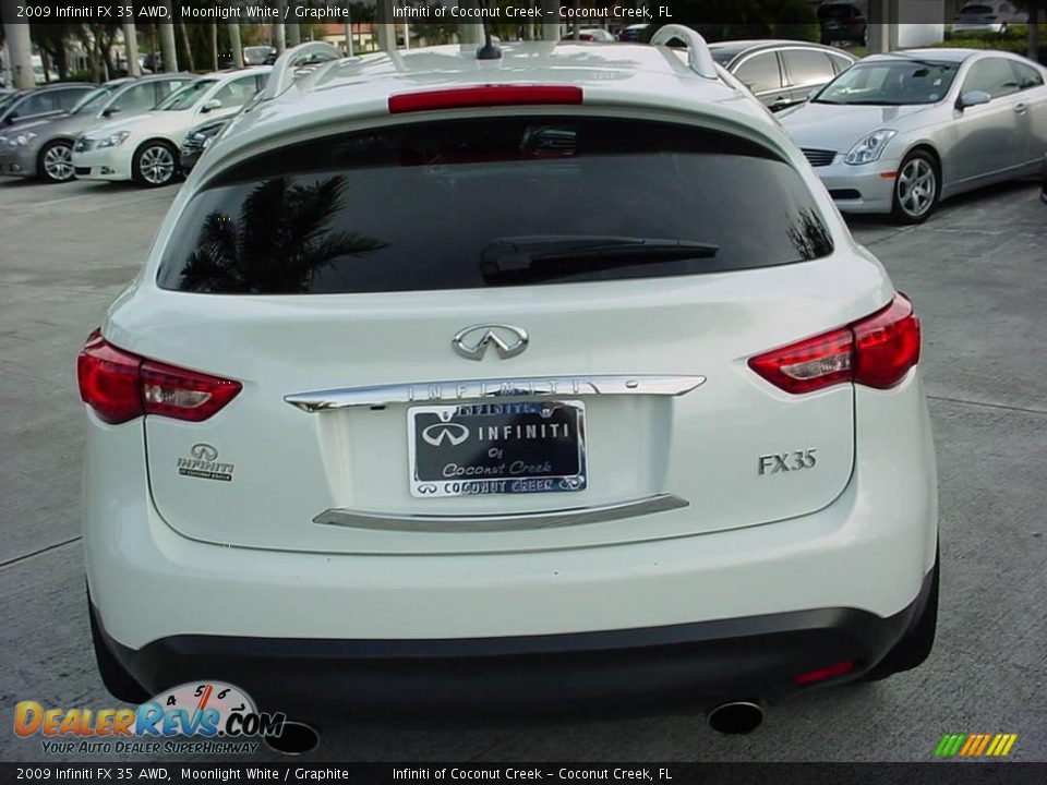 2009 Infiniti FX 35 AWD Moonlight White / Graphite Photo #4