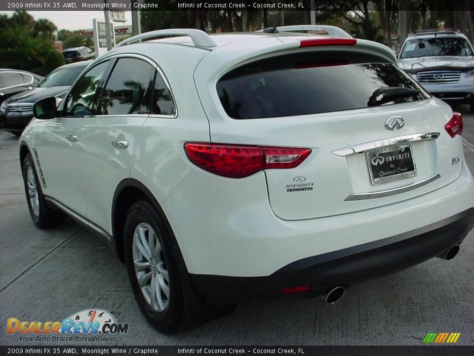 2009 Infiniti FX 35 AWD Moonlight White / Graphite Photo #6