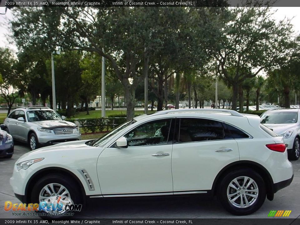 2009 Infiniti FX 35 AWD Moonlight White / Graphite Photo #7