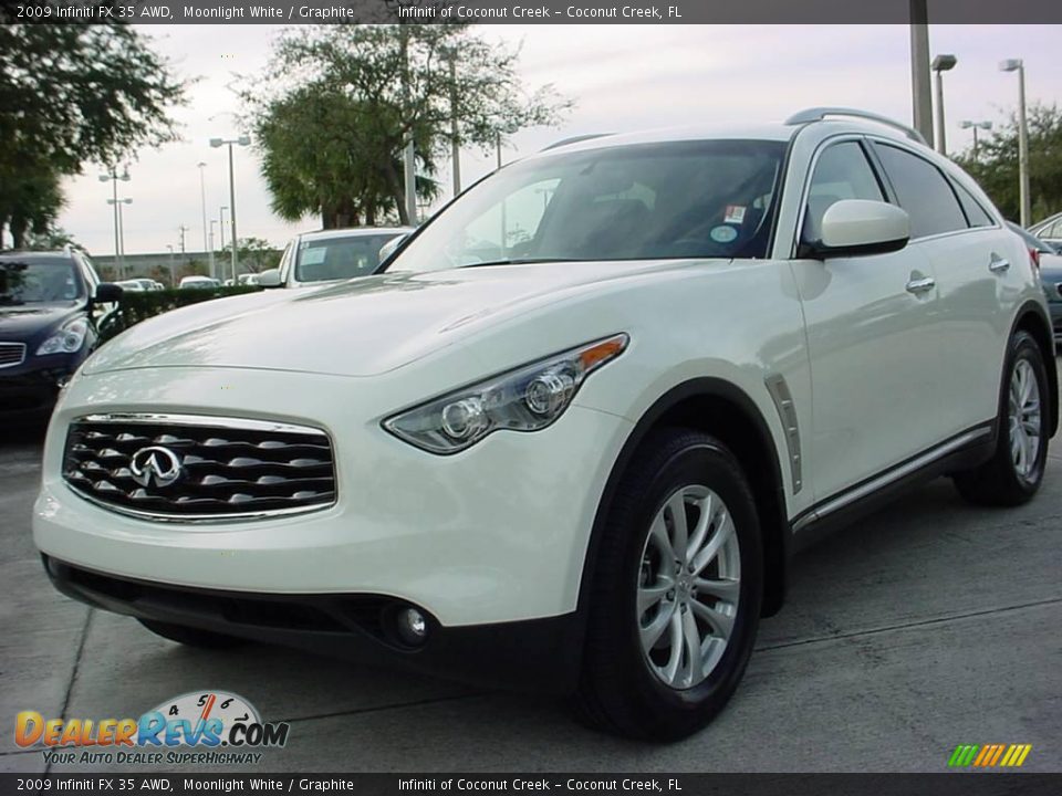 2009 Infiniti FX 35 AWD Moonlight White / Graphite Photo #8