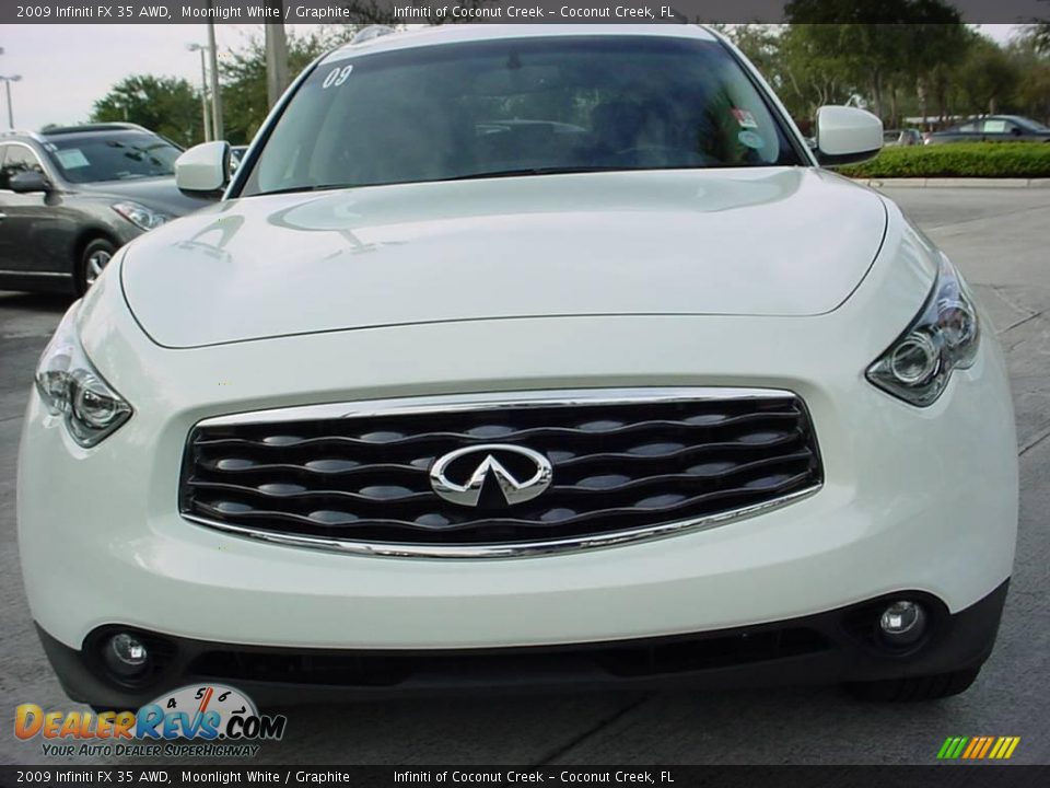 2009 Infiniti FX 35 AWD Moonlight White / Graphite Photo #9