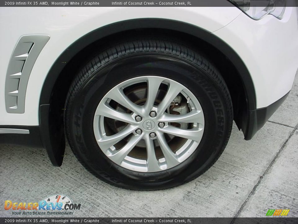 2009 Infiniti FX 35 AWD Moonlight White / Graphite Photo #12
