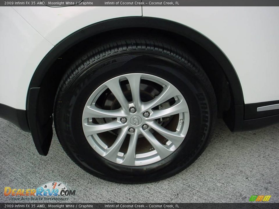 2009 Infiniti FX 35 AWD Moonlight White / Graphite Photo #13
