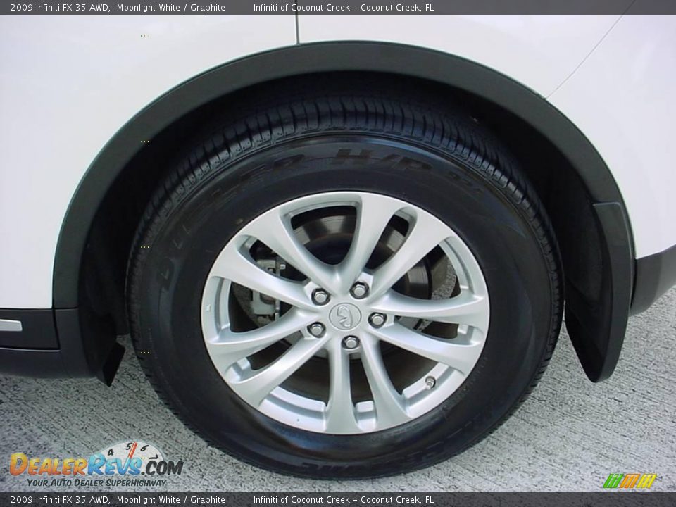 2009 Infiniti FX 35 AWD Moonlight White / Graphite Photo #14