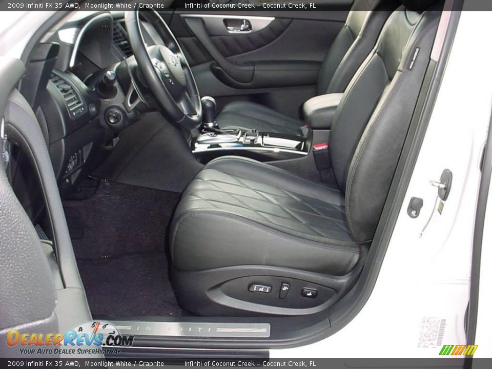 2009 Infiniti FX 35 AWD Moonlight White / Graphite Photo #17