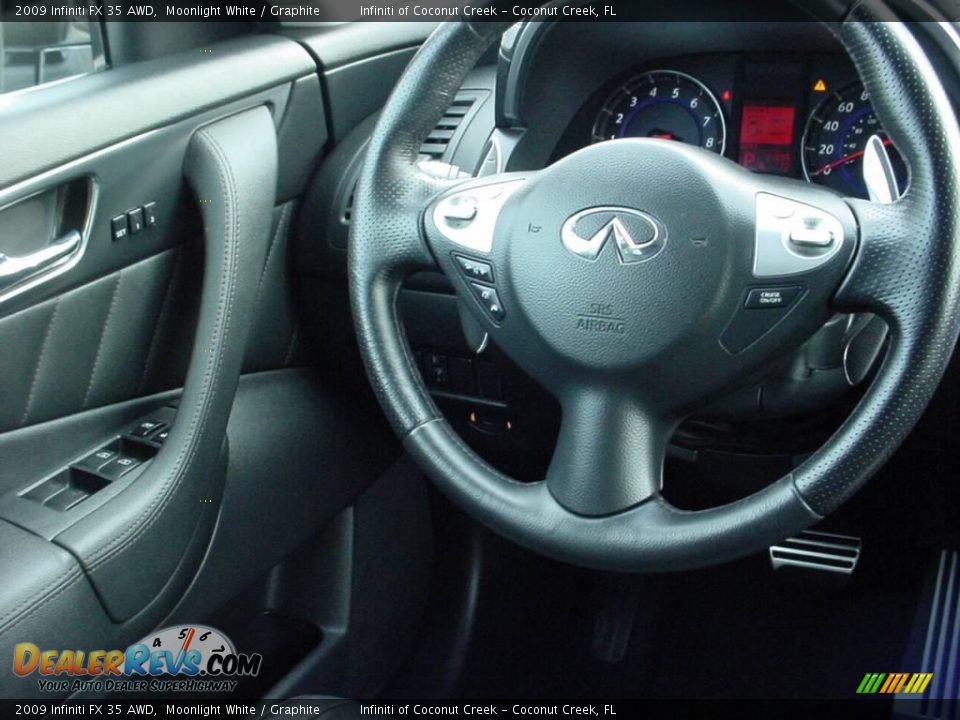 2009 Infiniti FX 35 AWD Moonlight White / Graphite Photo #24