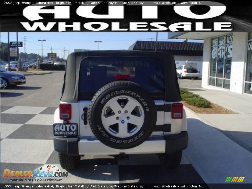2008 Jeep Wrangler Sahara 4x4 Bright Silver Metallic / Dark Slate Gray/Medium Slate Gray Photo #3