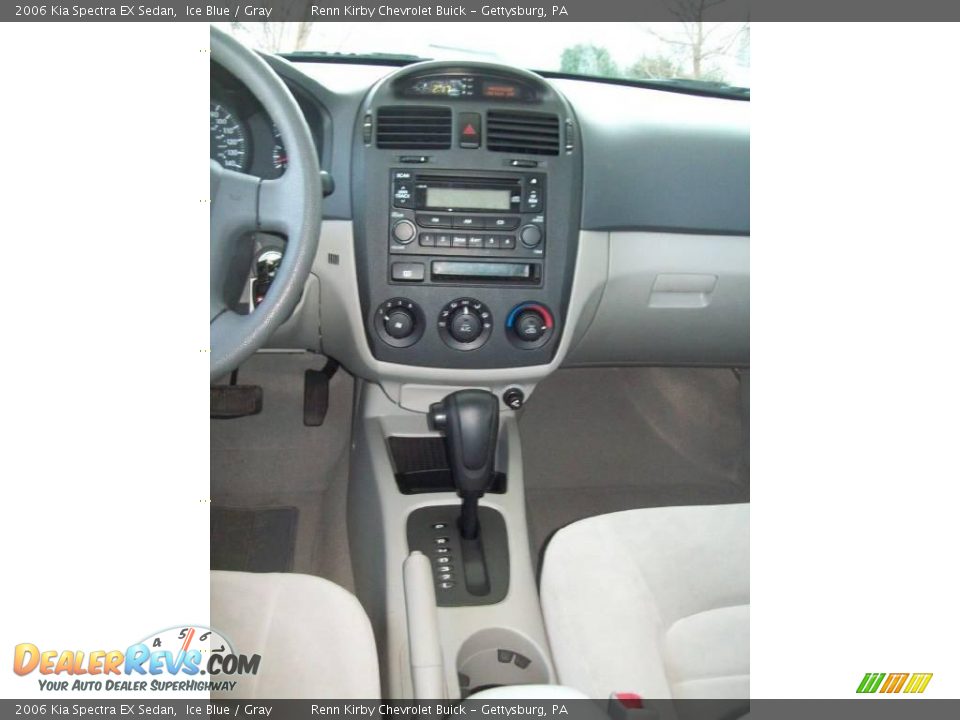 2006 Kia Spectra EX Sedan Ice Blue / Gray Photo #8