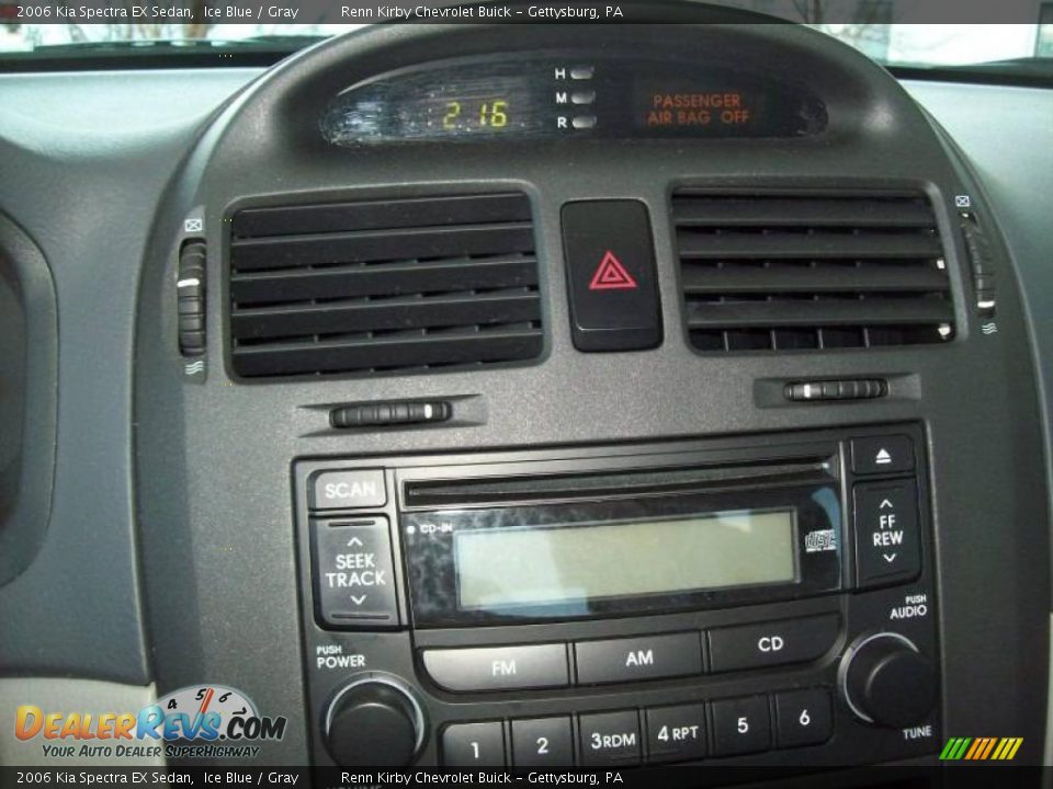 2006 Kia Spectra EX Sedan Ice Blue / Gray Photo #21