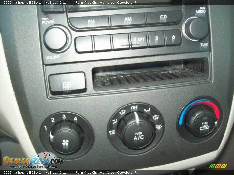 2006 Kia Spectra EX Sedan Ice Blue / Gray Photo #22