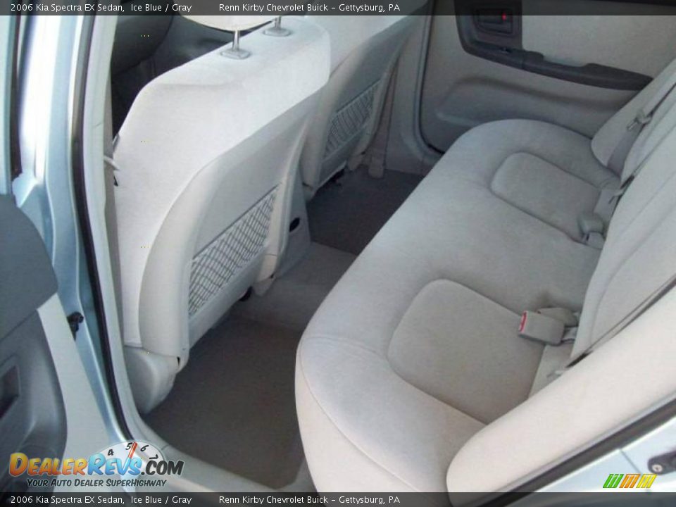 2006 Kia Spectra EX Sedan Ice Blue / Gray Photo #25