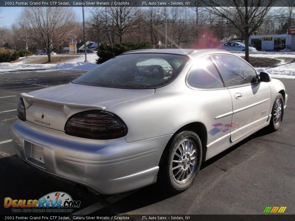 2001 Pontiac Grand Prix GTP Sedan Galaxy Silver Metallic / Graphite Photo #6