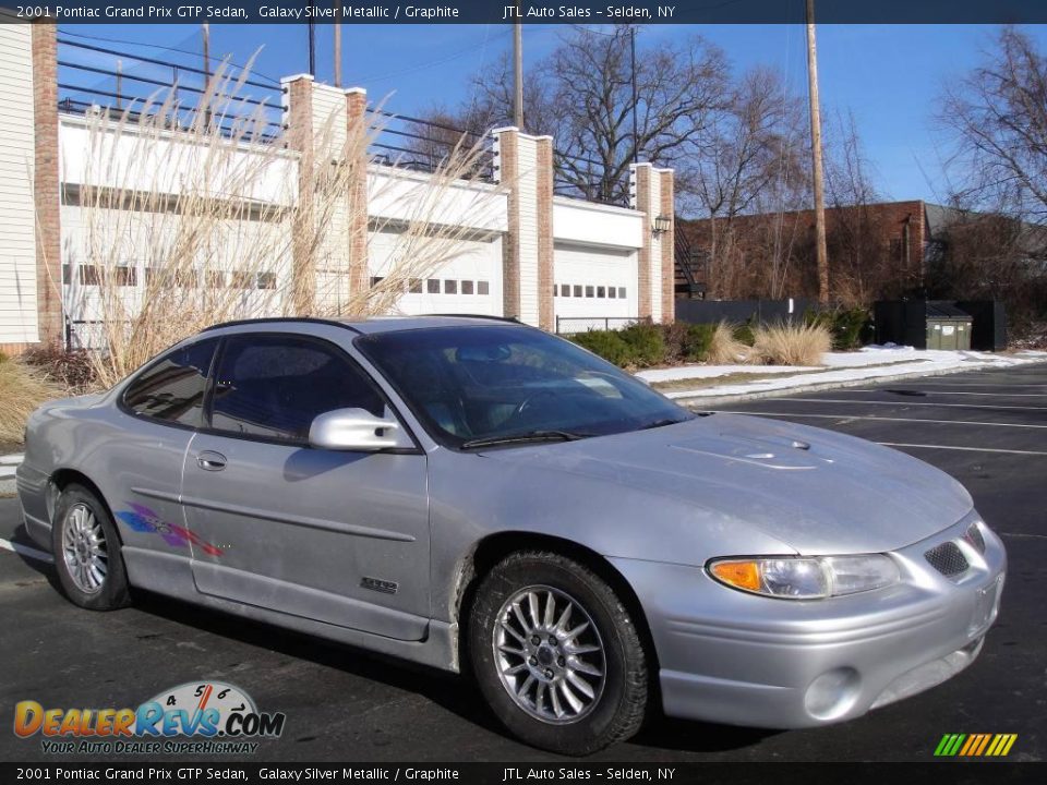 2001 Pontiac Grand Prix GTP Sedan Galaxy Silver Metallic / Graphite Photo #8