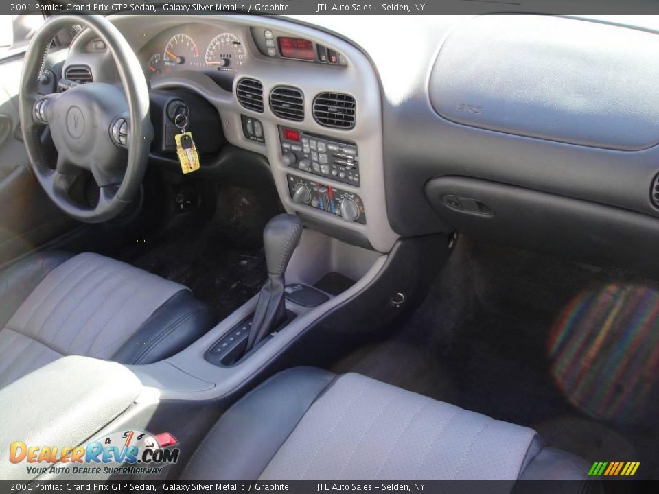 2001 Pontiac Grand Prix GTP Sedan Galaxy Silver Metallic / Graphite Photo #15