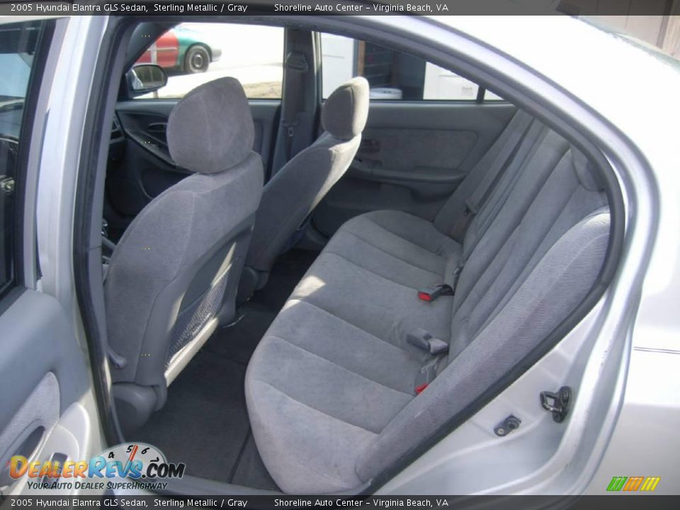 2005 Hyundai Elantra GLS Sedan Sterling Metallic / Gray Photo #8