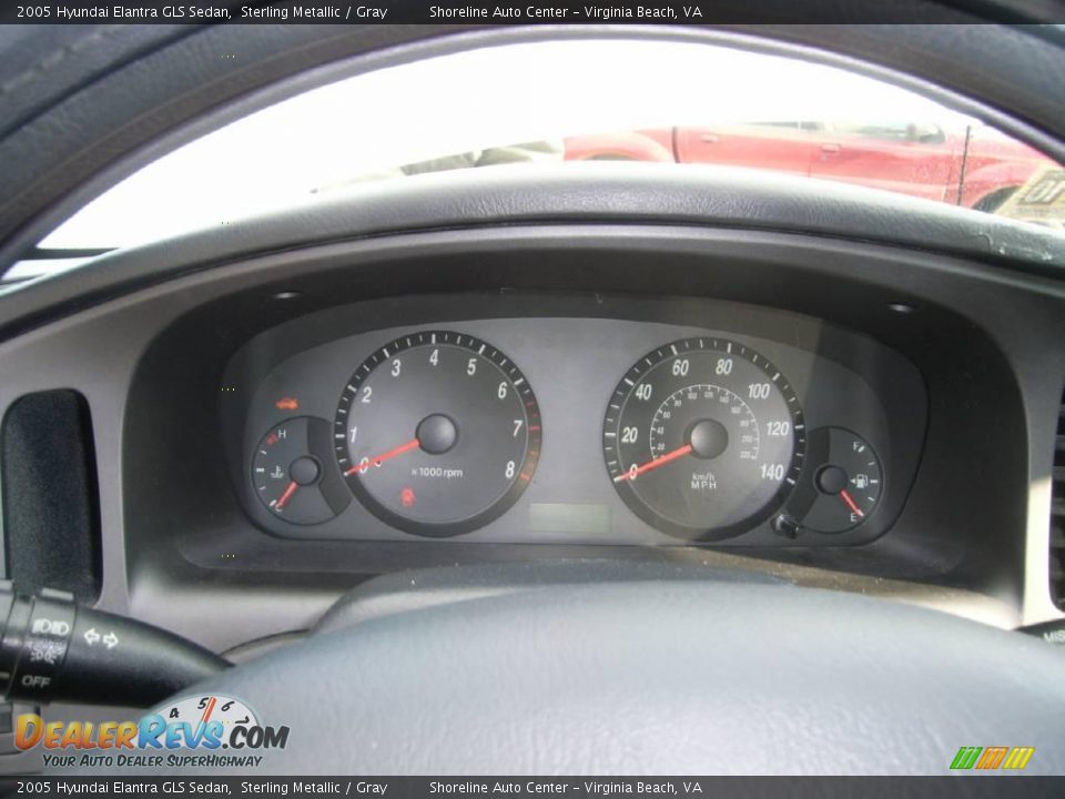 2005 Hyundai Elantra GLS Sedan Sterling Metallic / Gray Photo #12