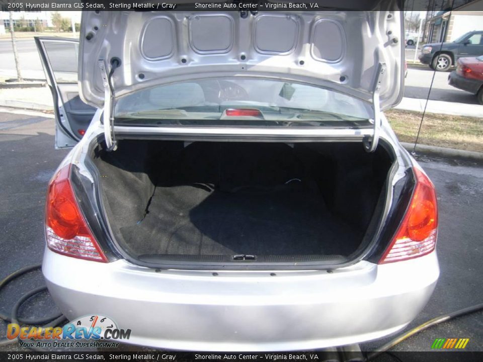 2005 Hyundai Elantra GLS Sedan Sterling Metallic / Gray Photo #17