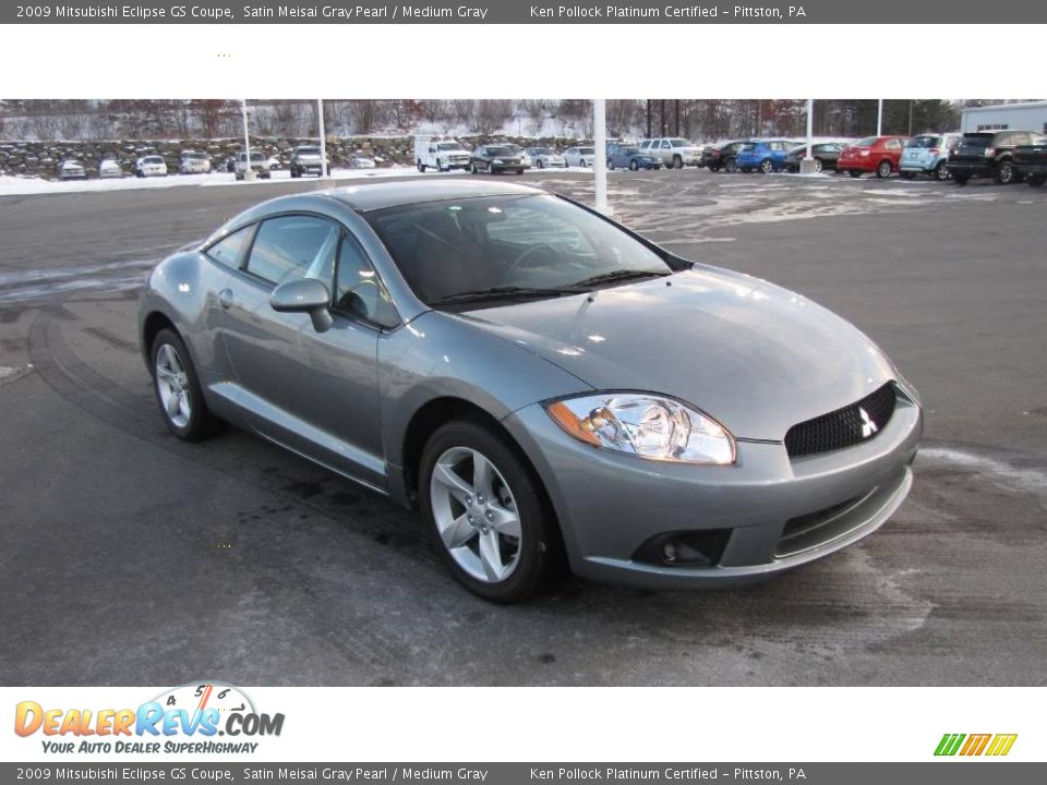 2009 Mitsubishi Eclipse GS Coupe Satin Meisai Gray Pearl / Medium Gray Photo #4